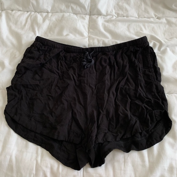 Brandy Melville Pants - Brandy Melville Black Flowy Shorts